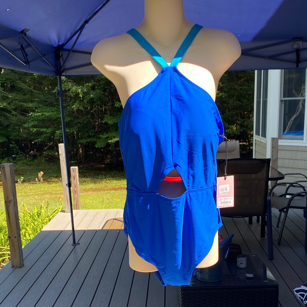 Juicy Couture NWT Cobalt Blue Long Torso Bathing XL